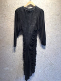 Rikki Renee 80s Black Cocktail Dress
