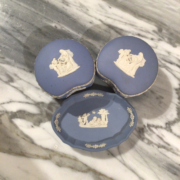 Wedgewood jasper toilette set