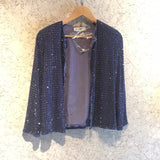 Diana Rego Vintage Blue Sparkle Top
