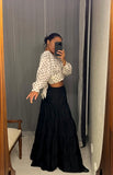 Pre-loved Black Full Maxi-Skirt