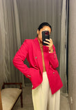 Pre-loved Hot Pink Double Breasted Jacket