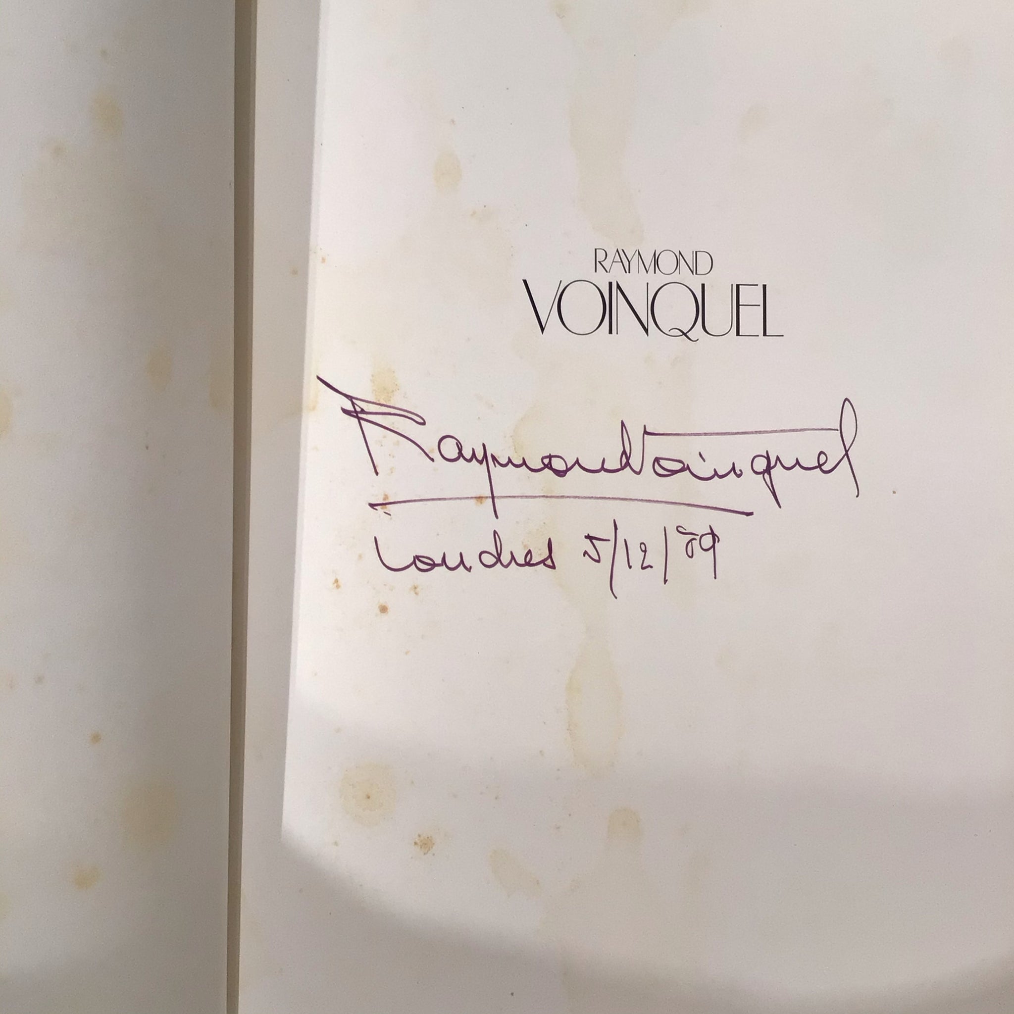 Raymond Voinquel. Photographies 1930-1988. (Signed copy