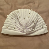 White Turban with Pearls