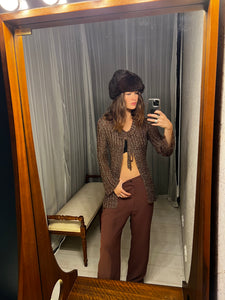 Giancarlo Belluzzi Golden Brown Cardigan