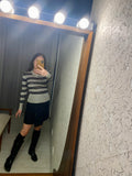 Pre-loved CUE Black Skirt w Buttons