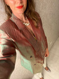 Vintage Green Silk Dupion Jacket