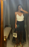 Vintage Beaded Bamboo Handbag