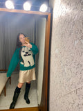 Pre-Loved Handmade Green Shaggy Dog Jumper