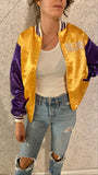 Valerio/ Hawks Gold Bomber Jacket AS IS
