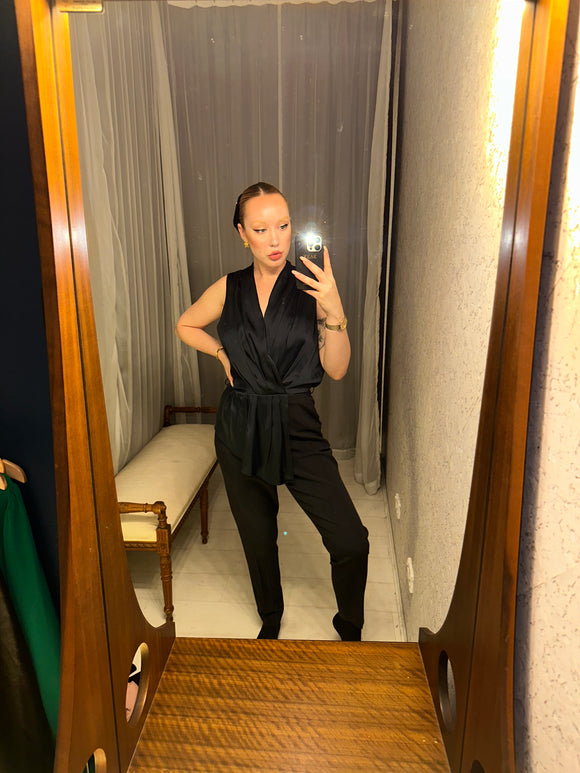 Pre-loved CLASS Italian Navy Black Jumpsuit