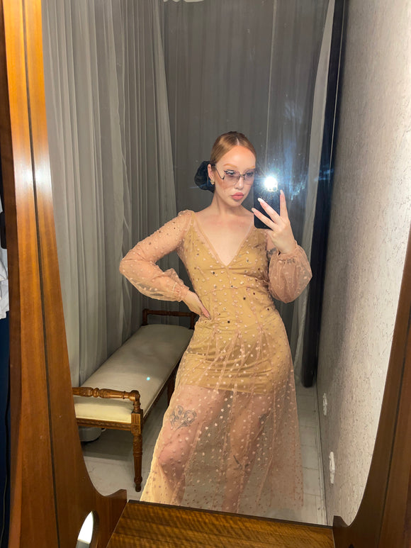 Pre Loved The Nude Starlet Sheer Dress