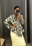 Pre-loved Carla Zampatti Black & White Silk Jacket