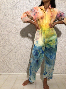 Rainbow Connection Hand Dyed Overalls