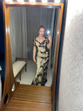 Pre-loved Temperley Burgundy Lace Gown