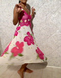 Pink Paradise Hibiscus Dress