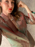 Vintage Green Silk Dupion Jacket