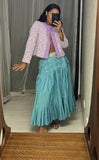 VIntage George Gross Aqua Full Skirt