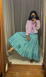 VIntage George Gross Aqua Full Skirt