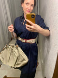Pre-loved MaxMara Navy Button-Through Dress