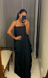 Pre-loved ACNE Black Strapless Long Dress