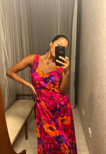 Vintage Hawaiian Maxi-Dress