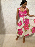 Pink Paradise Hibiscus Dress