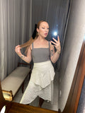 Pre-loved Rebecca Vallance White Lace Ruffle Skirt