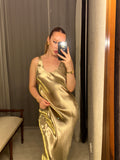 Pre-loved Gold Bias Long Dress