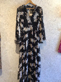 YAS Black Floral Maxi-Dress