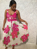 Pink Paradise Hibiscus Dress