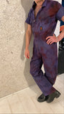 Highway star hand dyed overalls (as is; Buttons)