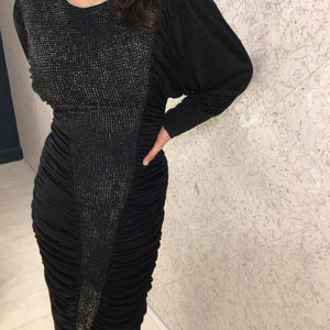 Rikki Renee 80s Black Cocktail Dress